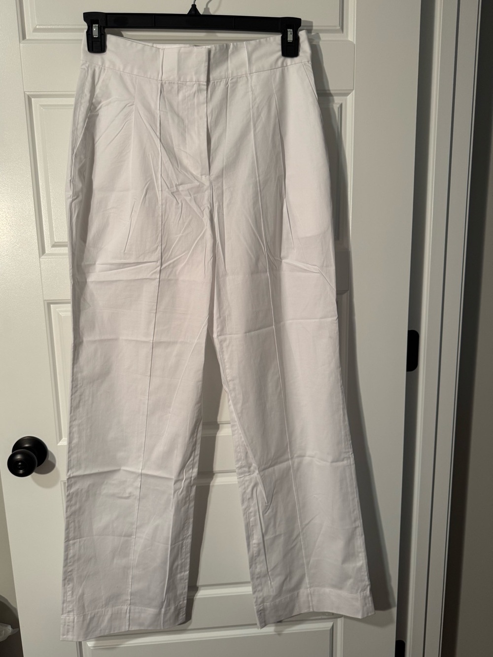 NWT Naadam Cotton Novelty Trouser Lightweight Pants, White, Size Medium